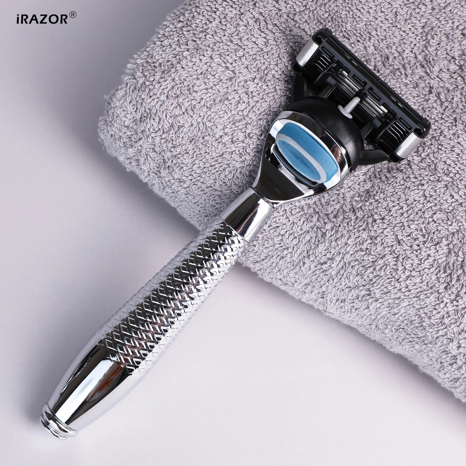 iRAZOR New Shaving Razor Compatible with Fusion5,Mach 3 Blades Reusable Daily Grooming Tool for Men Home And Travel Barber