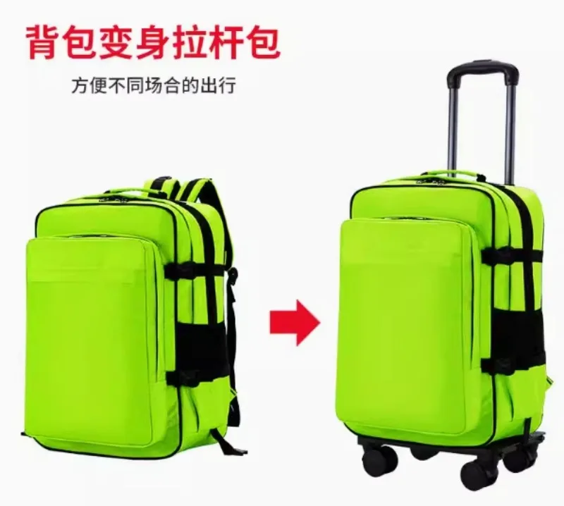 Backpack, luggage, travel bag, large capacity for business trips abroad, suitcase, swivel wheel