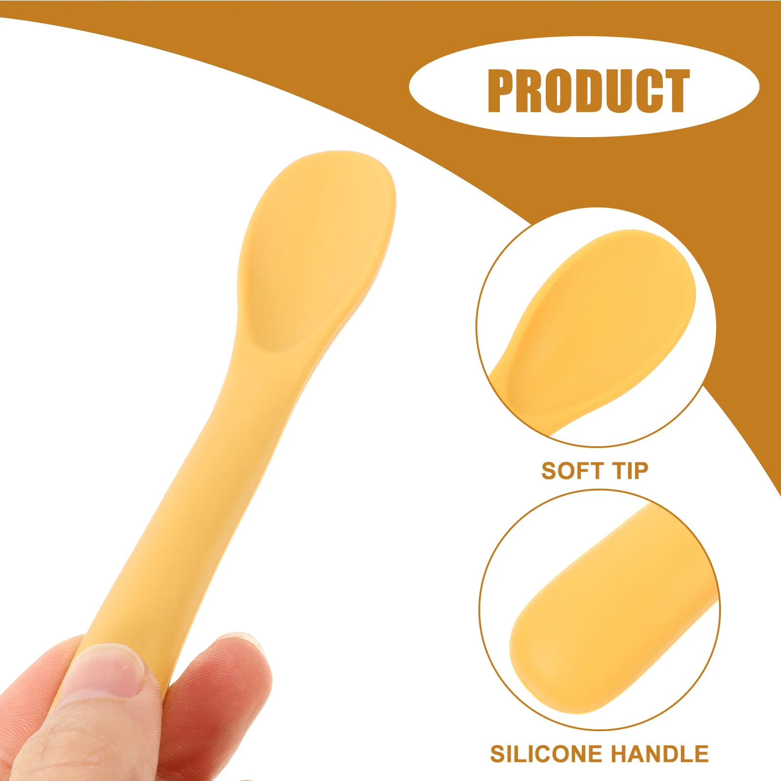 

10Pcs Silicone Feeding Spoons Baby Trainer Feeding Spoons Toddler Training Tableware Baby Supplies