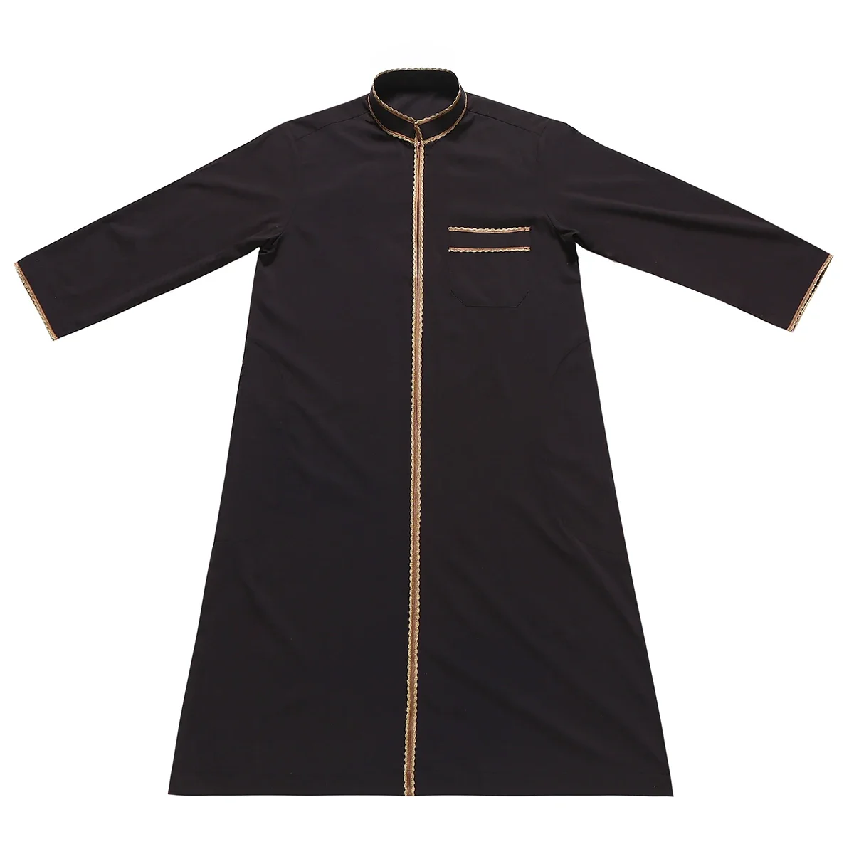 Ramadan Saudi Arabic Boys Jubba Thobe Front Zipper Abaya Muslim Children Robe Dubai Kaftan Islamic Dress Gown Djellaba Dishdasha