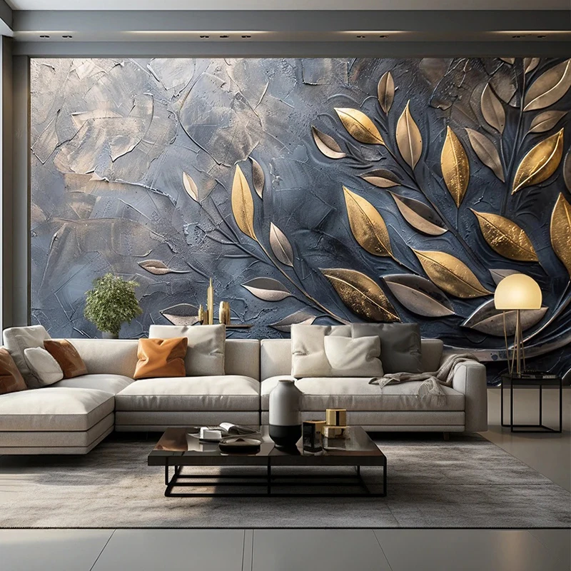 

Custom Mural Wallpaper Creative Abstract Hand-painted Flowers Painting Sofa TV Background For Fresco Papel De Parede Tapety