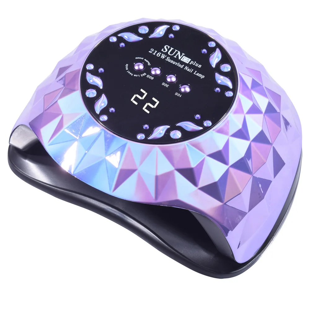 매니큐어 라이트 테라피 기계 핸들 네일 드라이어, LED 램프 비드, UV 로스트 램프, UV 네일 램프, 216W, 36 개