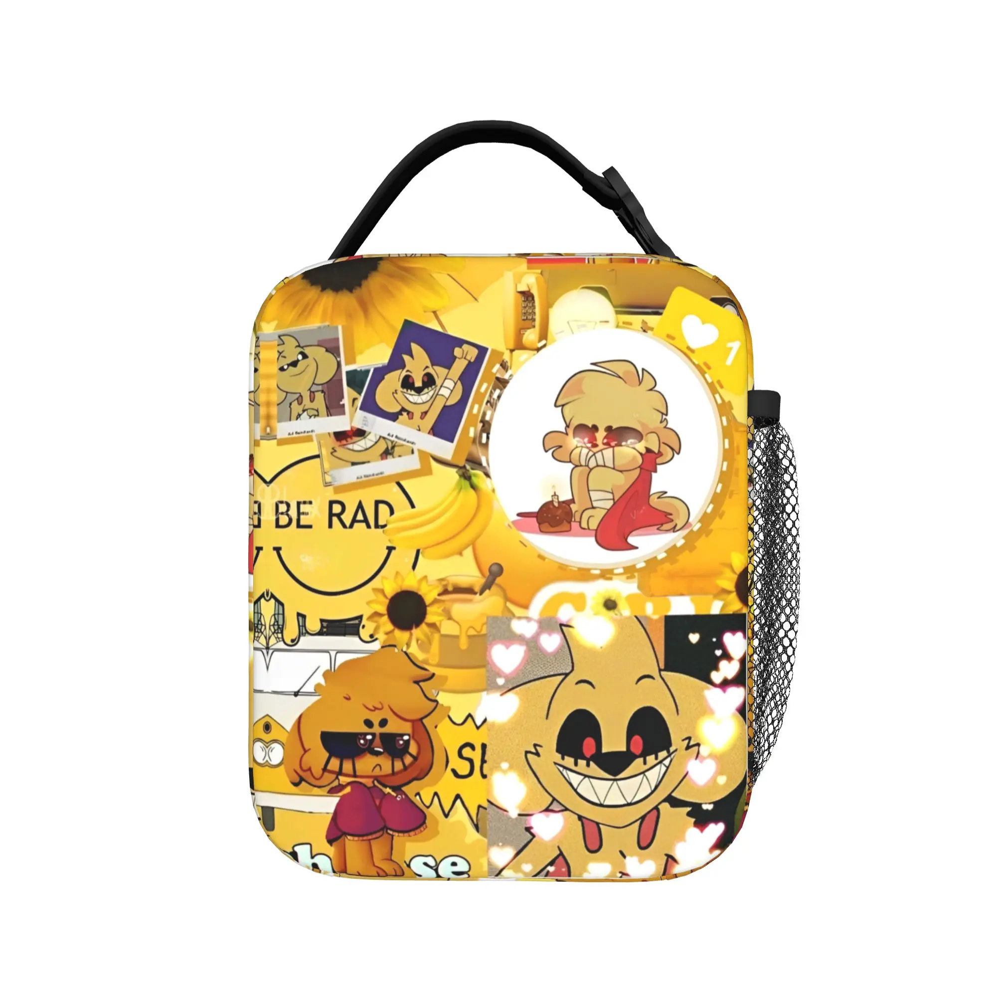 Mikecracks Collage Insulated Lunch Bags High Capacity Cartoon Meal Container Cooler Bag Tote Lunch Box Beach  Travel Men Women