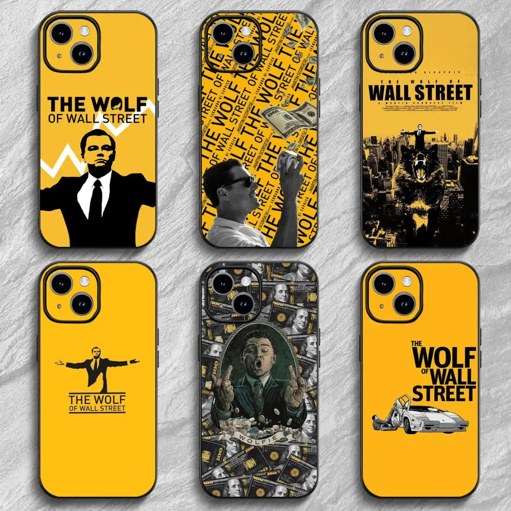 W-Wolf Movie O-Of W-Wall S-Street Phone Case For IPhone 17 16 15 14 13 12 11 Pro Max Plus Mini Black Frosted Soft Shell Funda