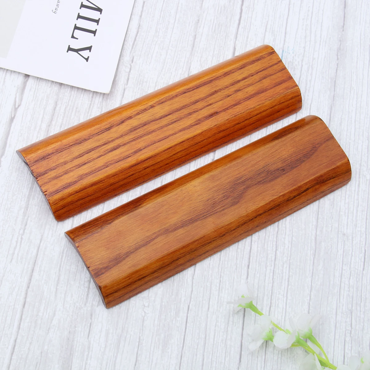 

5Pcs Wooden Towel Tray Elegant Organizer for Kitchen Countertop Cosmetics Jewelry Hair Accessories Plate Plate