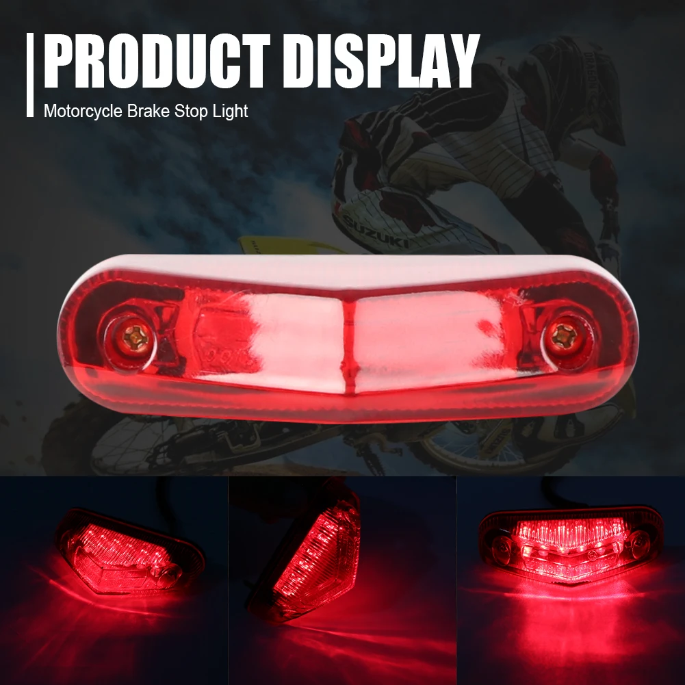 Universal Motorcycle Tail Light Rear Brake Warning Led Lights 12V Moto Equipments Parts Accessories for Motorcycle Motorbike