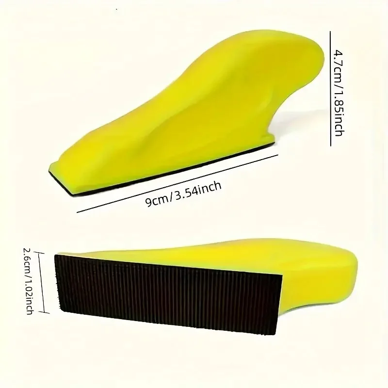 27*90mm Rectangle Hand Sanding Pad Kit Self Adhesive Hook & Loop Polishing Pad Manual Sanding Tool for Woodworking