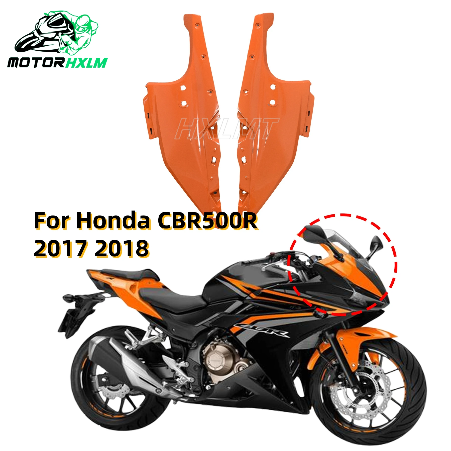 

CBR 500R Motorcycle Front Side Nose Headlight Cover Fairing Panel Cowl For HONDA CBR500R 2016 2017 2018 CBR-500R Fairings