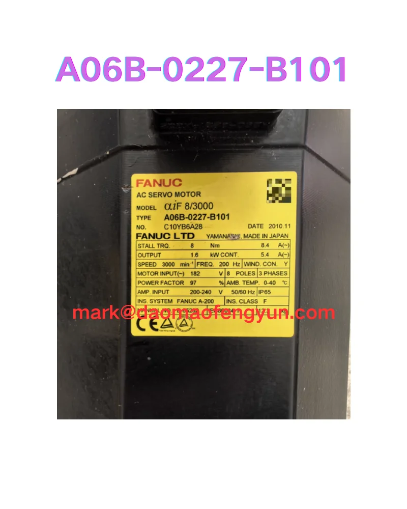 

A06B-0227-B101 Used servo motor test OK, A06B-0227-B101