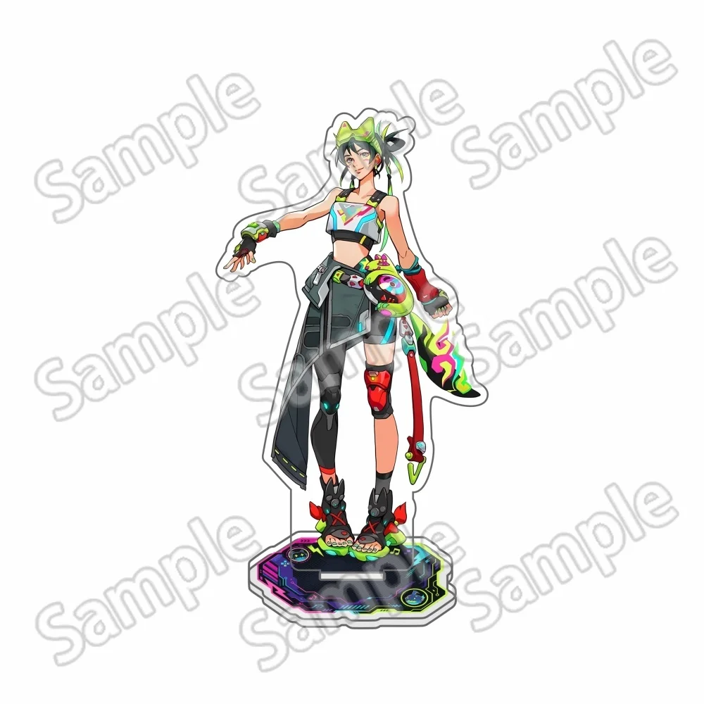 Overwatch 2 Game Juno, Kiriko, Hanzo 15cm Acrylic Stand, HD Sandwich Printed Desktop Ornament, Keychain, Gifts for Anime Fans view 3