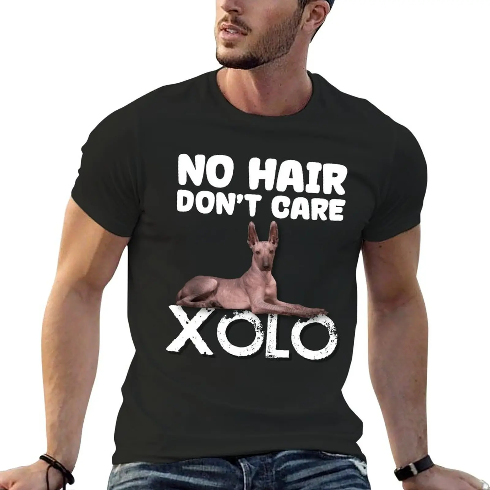 Xolo No Hair Don't Care T-Shirt designer shirts shirts graphic tee korean fashion t shirts for men pack