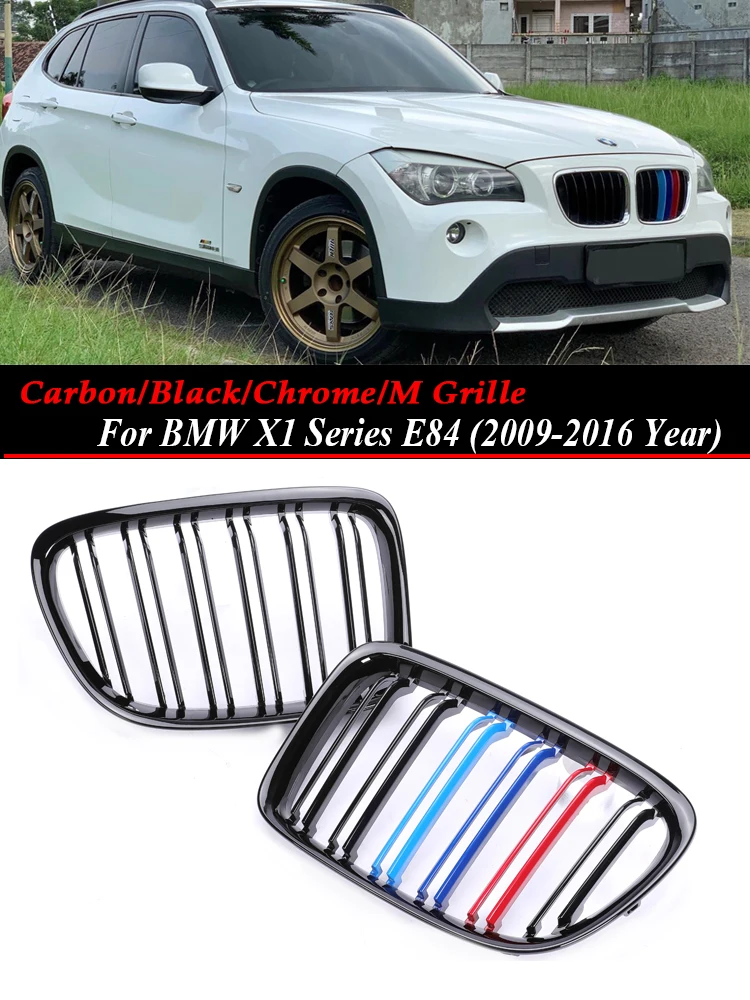 Front Kidney Racing Grille Facelift Air Center M Color Grill Cover For BMW X1 Series E84 2009-2016 SDrive XDrive Car Accessories