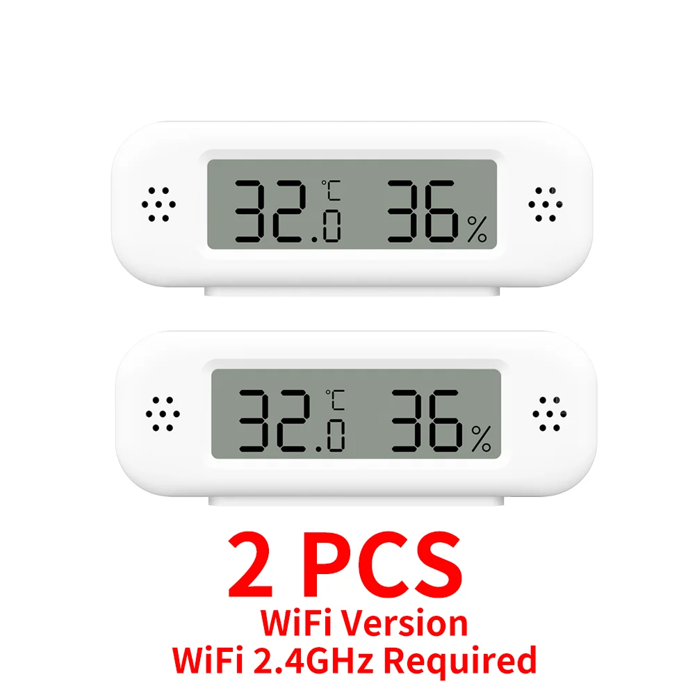 Tuya WiFi Zigbee 3.0 Temperatuur-vochtigheidssensor Hygrometer Thermometer App Remote Monitor Werk met Yandex Alexa SmartLife