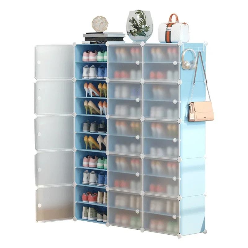 Shoe cabinet household entrance porch cabinet balcony locker plastic assembly economical large capacity simple modern shoe rack