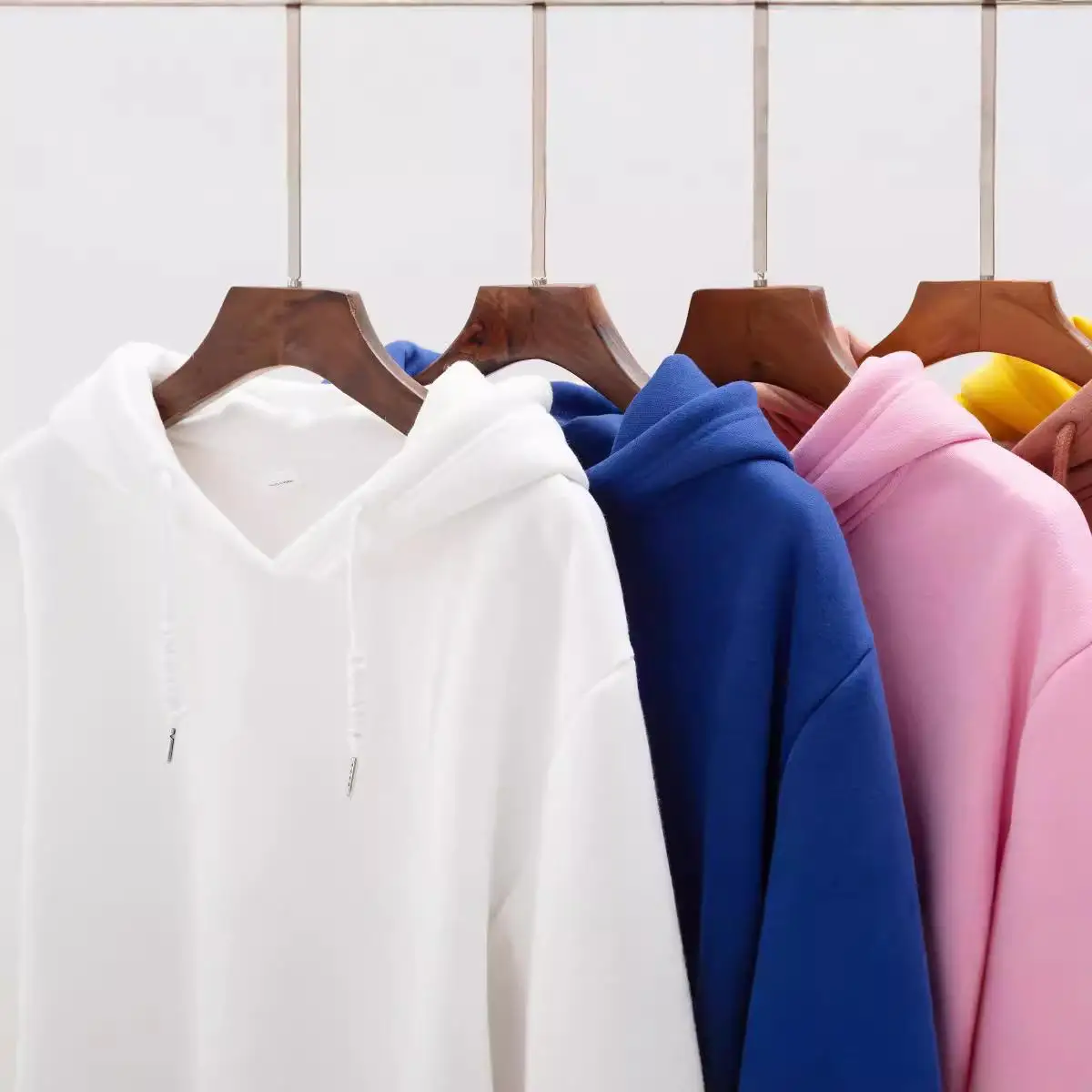 LiangJin Thiened Fce Hoodie Set for Women Pure Color Cotton Jaet Sweatirt with Hat Casual Comfortable ex Suit