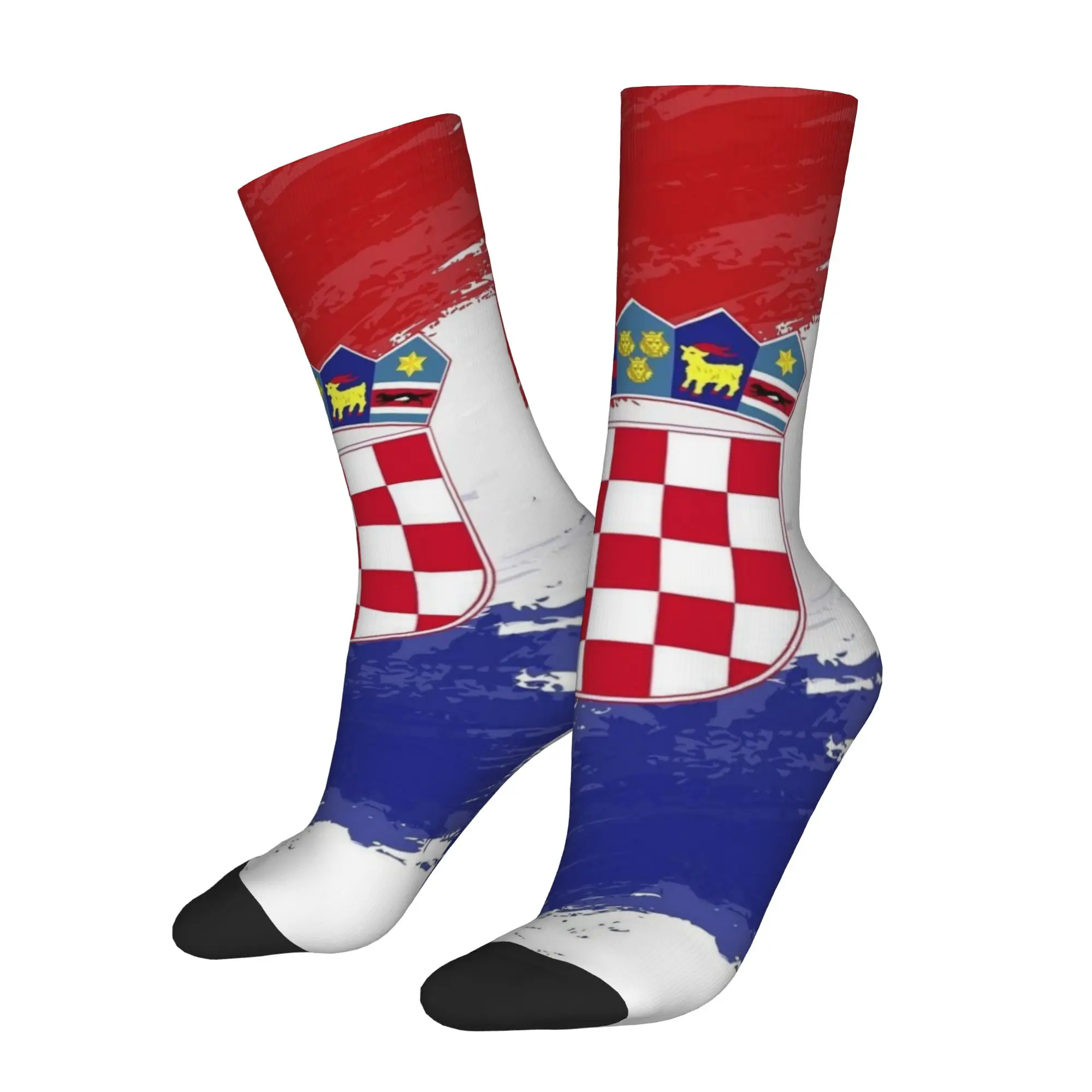 Hip Hop Vintage Croatia Crazy Men's compression Socks Unisex  Street Style Pattern Printed Funny Sock Match Day Essentials