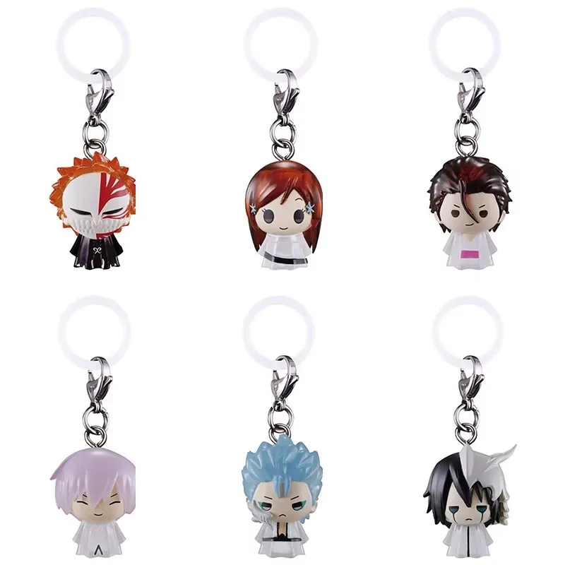 Bandai Originale 6 Pezzi Gashapon めじるしアクセサリー2 BLEACH Anime Figure Giocattoli per Bambini Regalo Modellini da Collezione Ornamenti