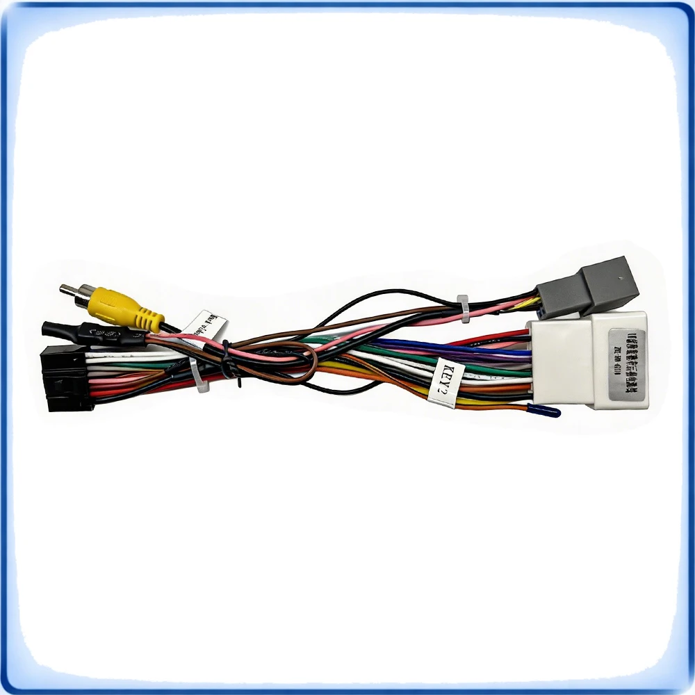 20Pin to 16Pin Car Radio Wiring Harness Adapter with Voltage Reducer for Mitsubishi Outlander 2017 Low Version