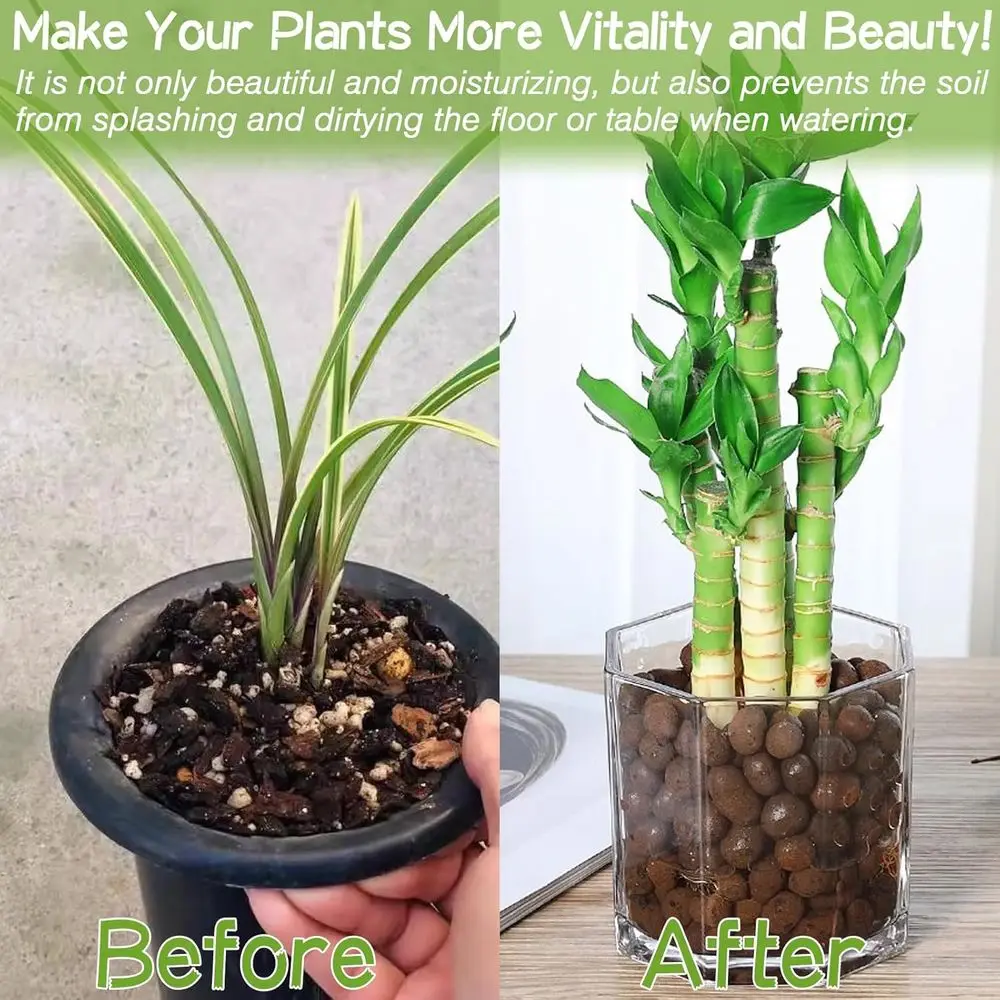 천연 13LBS 유기농 점토 조약돌, 4-16mm 크기, 식물 성장, 수경 재배 및 난초 관리용