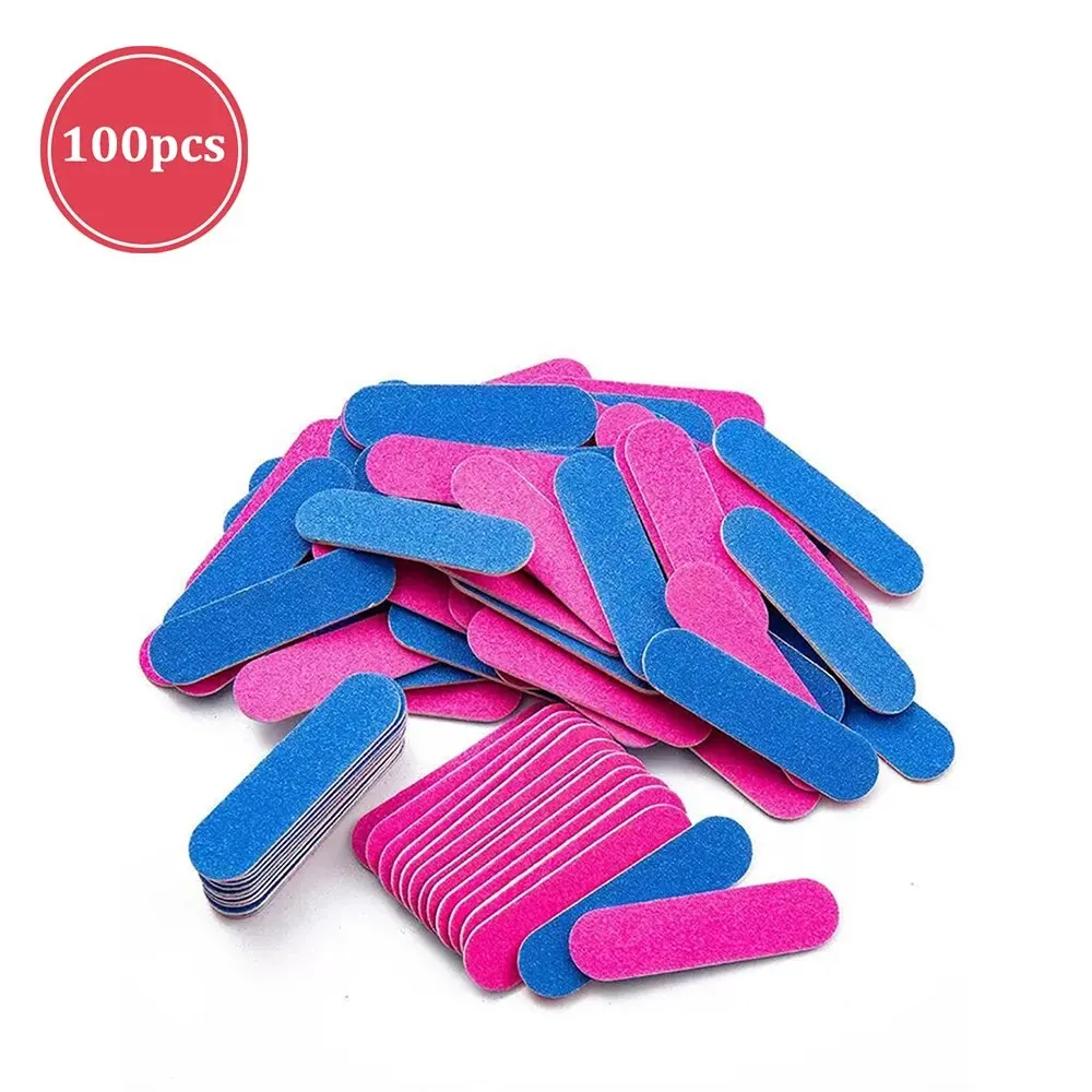 50/100Pcs Doppel Seite Nagel Dateien Mini Schleif Puffer Block Set Für Gel Polnisch Maniküre Pediküre Salon Nail art Werkzeug Matte Stift Na