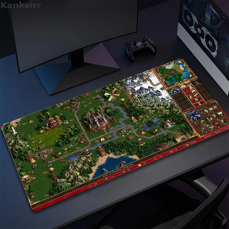 Heroes of Might and Magic 3 Mats para PC Gamer, Acessórios para computador, Mouse Carpet, Laptop, Teclado, Desk Mat, Large Mause Pads