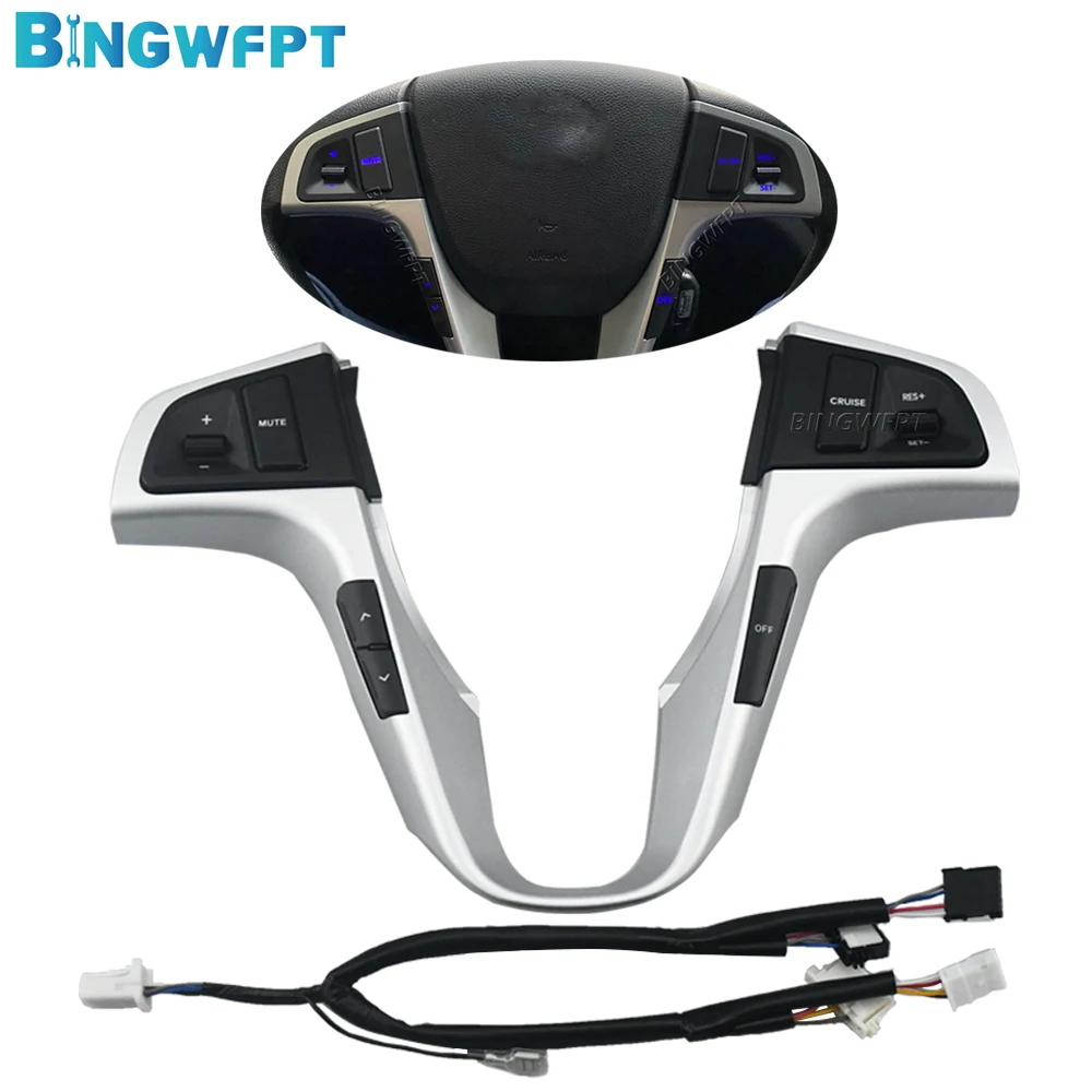 Multifunctional Cruise Control Button Switch For Hyundai VERNA SOLARIS 2010 2011 2012 2013 2014 2015 2016 Steering Wheel Button