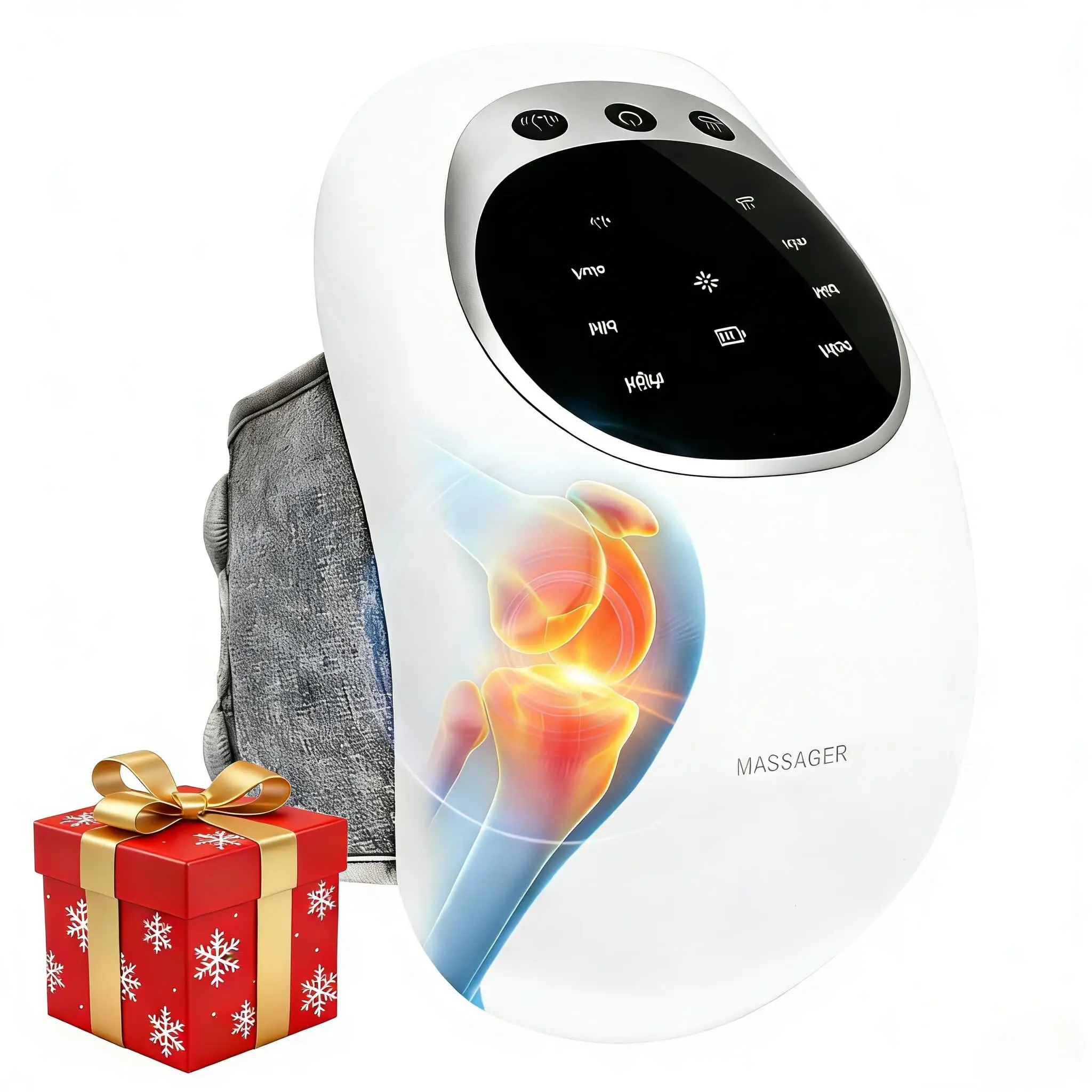 

Knee Massager with Heat, 3-in-1 Smart Knee Massager with Multi-Function LED ScreenJoints Massager, Gifts for Elder, Mom, Dad