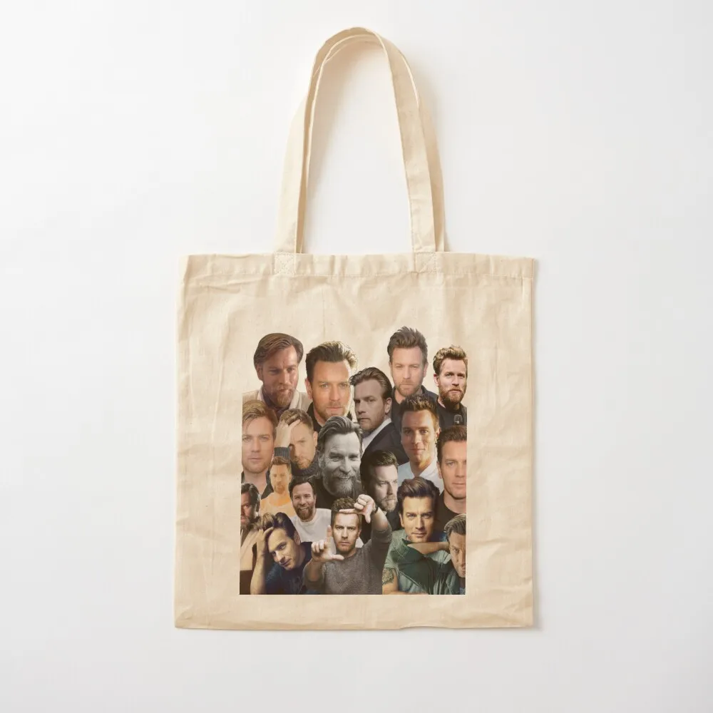 

Ewan McGregor photo collage Tote Bag cute pouch bag cute tote bag for beach woman shopping Canvas Tote