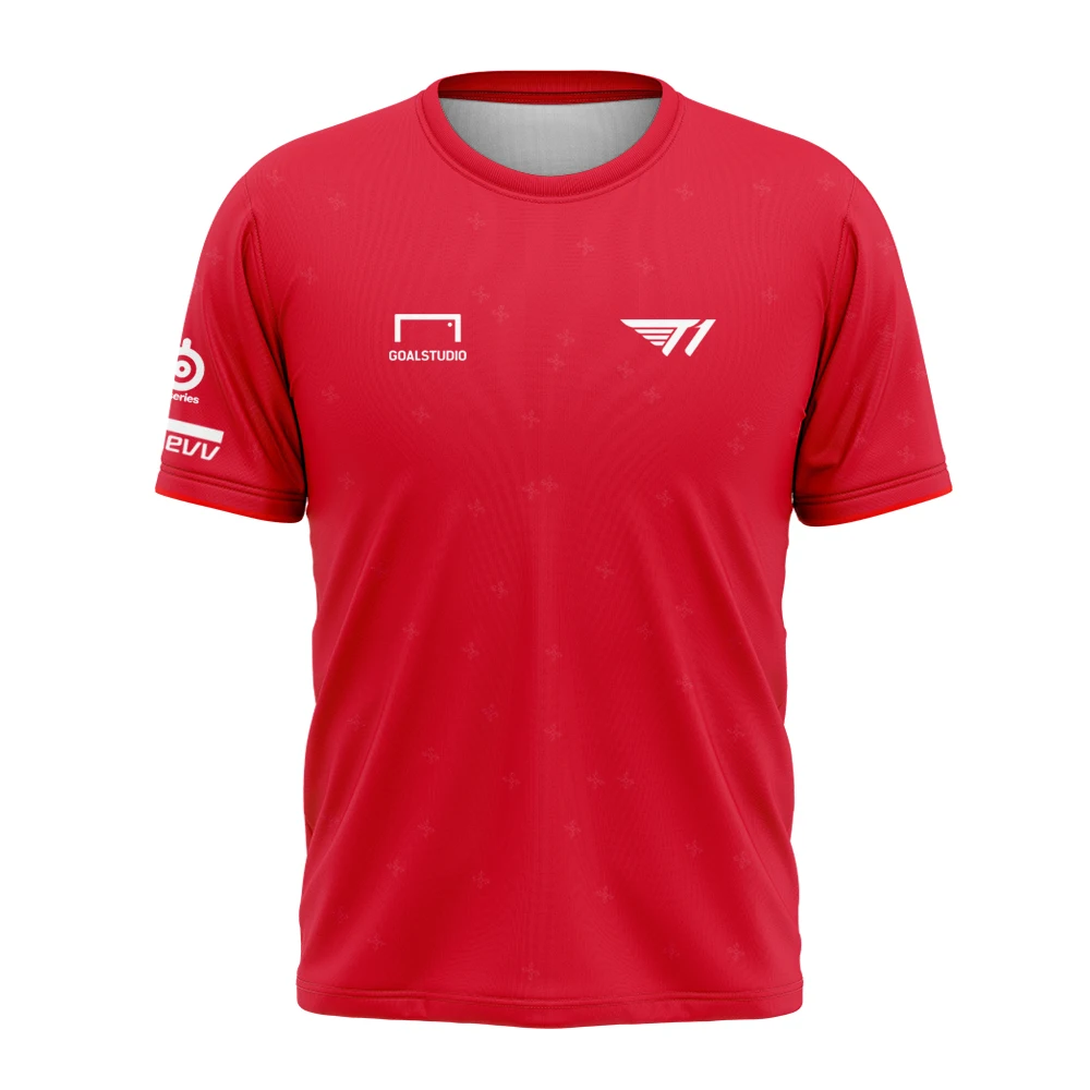 2024 League of Legends S14 Global Finals SKT T1 Team Uniform T-shirt Faker Same Style Clothes LOL Games Faker Jersey T-shirt