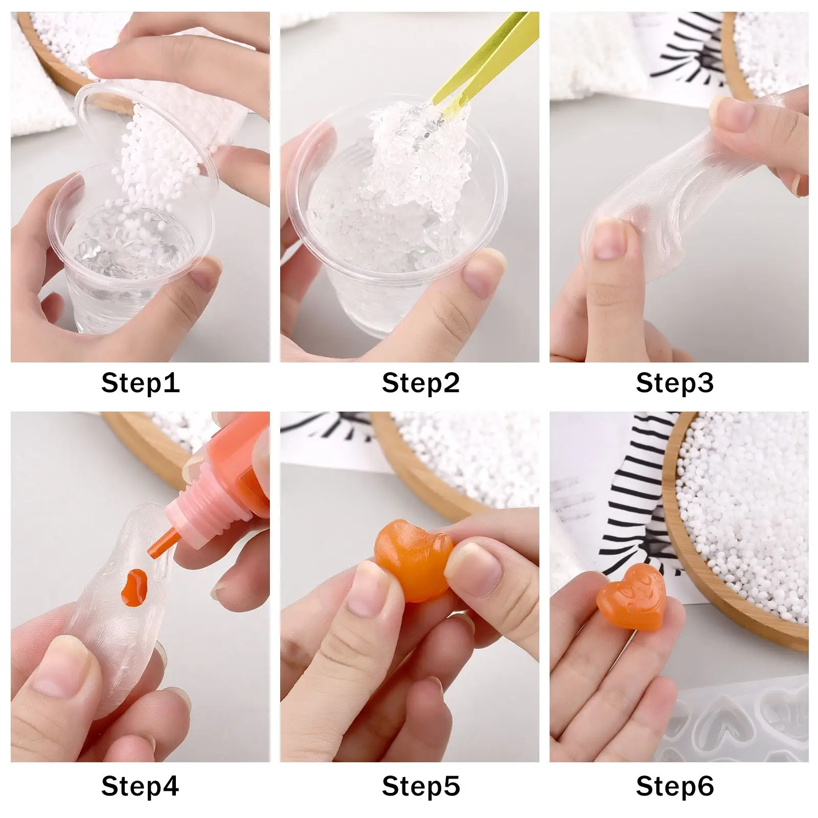 بولي مورف البلاستيك الحراري بيليه ، ودية الملقب بوليدي السيراميك أداة الفن ، 20 50 100 200 300 500g #3