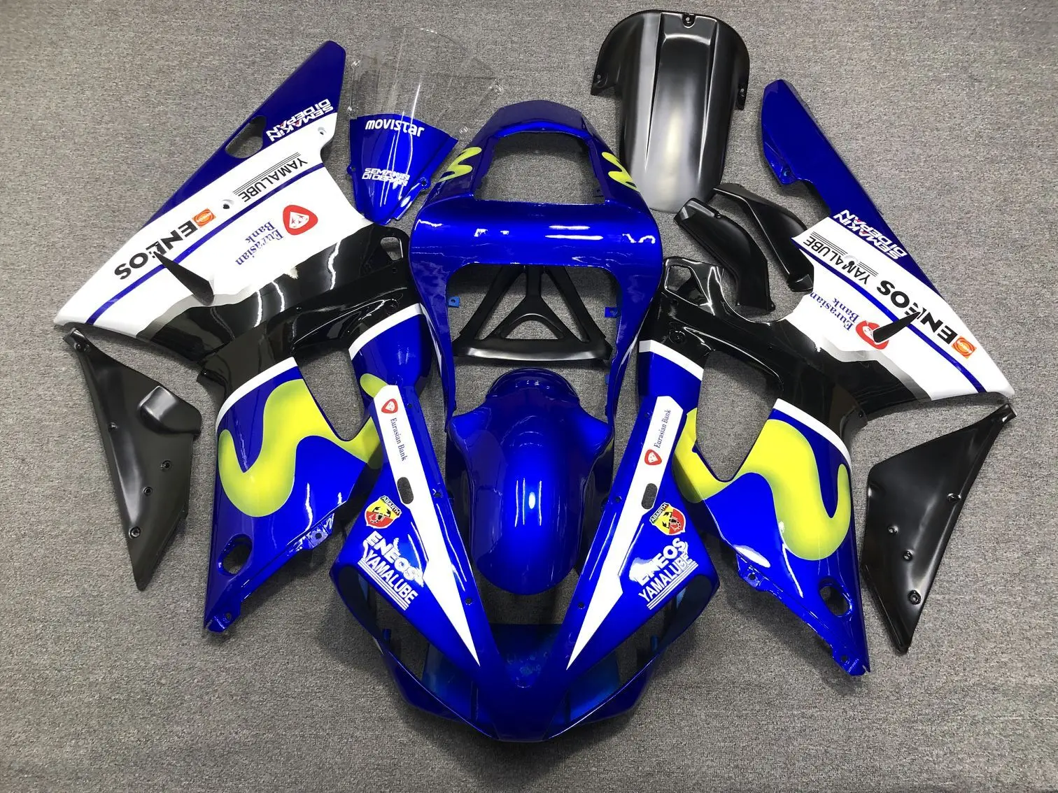 Custom paint Fairings for YAMAHA  2000 2001 YZF R1 full plastic kits YZFR1 00 01 YZF1000 bodywork fairing kit part U0P2