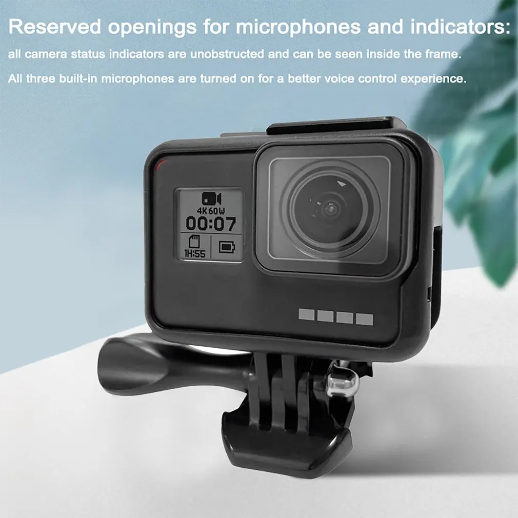 Protective Frame For GoPro Case Scratch Resistant Camcorder Housing Case Accessories For GoPro Hero 7 6 5 Action Camera