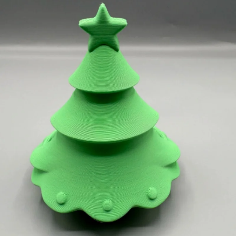 3D Printed Christmas Tree Candy Dish Tea Light Holder, Plastic Multifunctional Storage Bowl, Holiday Desktop Decoration Ornament