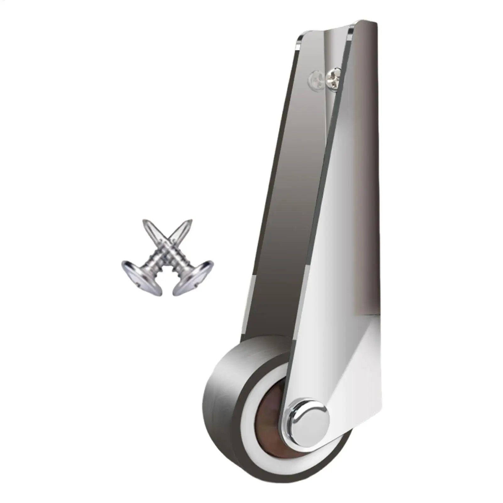 1pc Side-Mounted Casters Silent Rubber Wheels Drawer Caster Flat Push Telescopic Wheels for Cabinet Counter Furniture