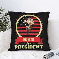 Mr Beans &Teddy Bear Pillowcase Polyester Cushion Cover Decorations Comedy Master Pillow Case Cover Living Room Dropshipping