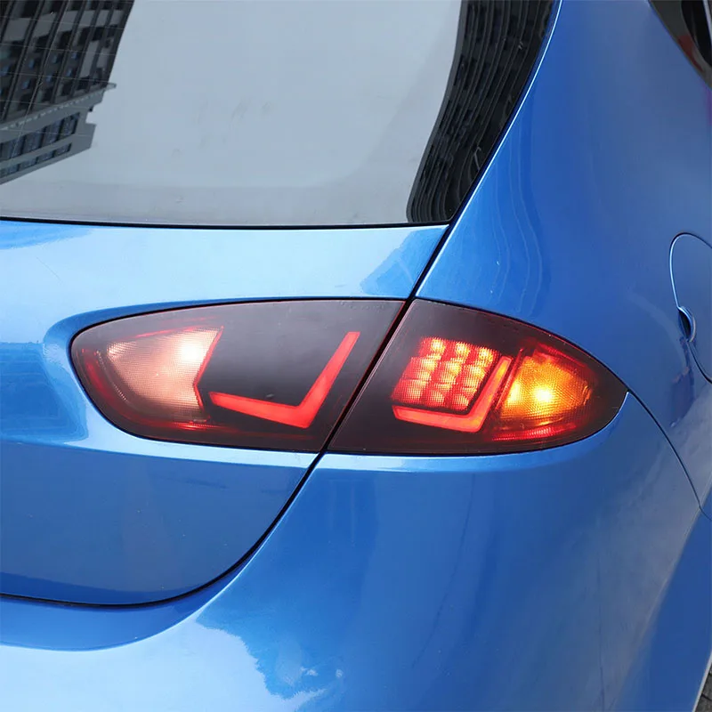 PVC Car Rear Taillight Panel Trim Sticker For SEAT Leon León Mk2 1P 2008-2012 Car Accessories view 6