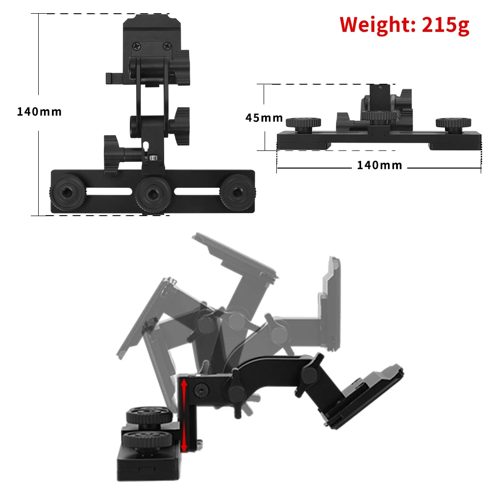 NVG30/NVG50 Fast Helmet Mount Kit For Tactical Night Vision Goggle Adjustable Binocular Bridge Mount Bracket Base Helmet Adapter