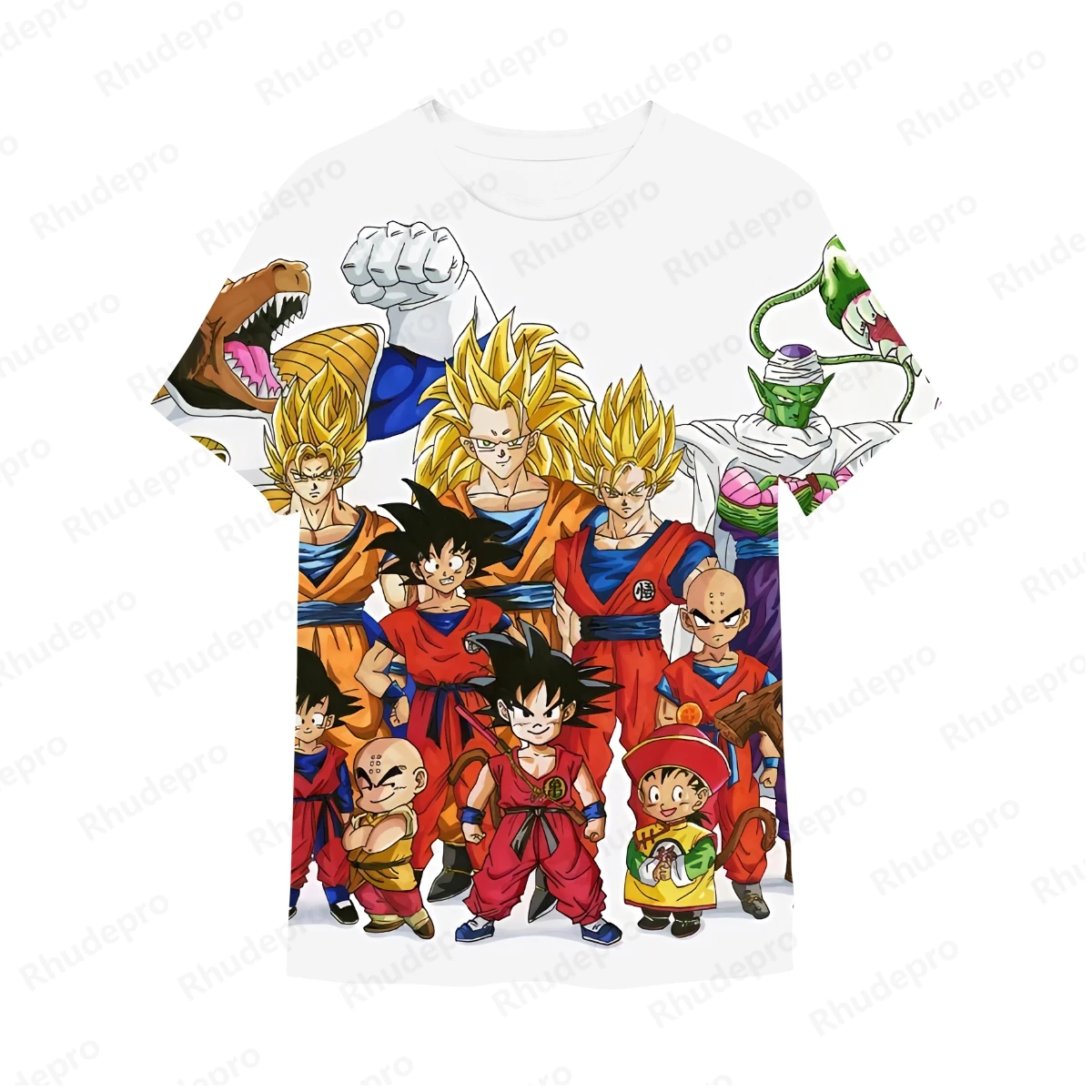 Men's T-shirt Streetwear Clothing Dragon Ball Y2k 100-5XL Goku Vegeta T-shirts Short Sleeve Tops New Hip Hop Harajuku Style