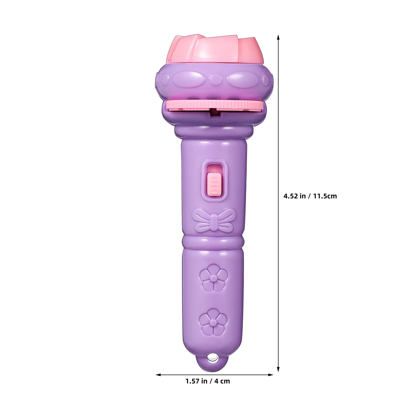 4 قطع من مصباح يدوي للأطفال، جهاز عرض منزلق محمول، ضوء ليلي تفاعلي لتعلم وقت النوم، جهاز عرض ساطع محمول #3