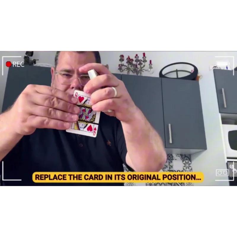 TRISECTION by Mickael Chatelain – Visual Card Magic Trick, Close Up Illusion Gimmick for Magicians