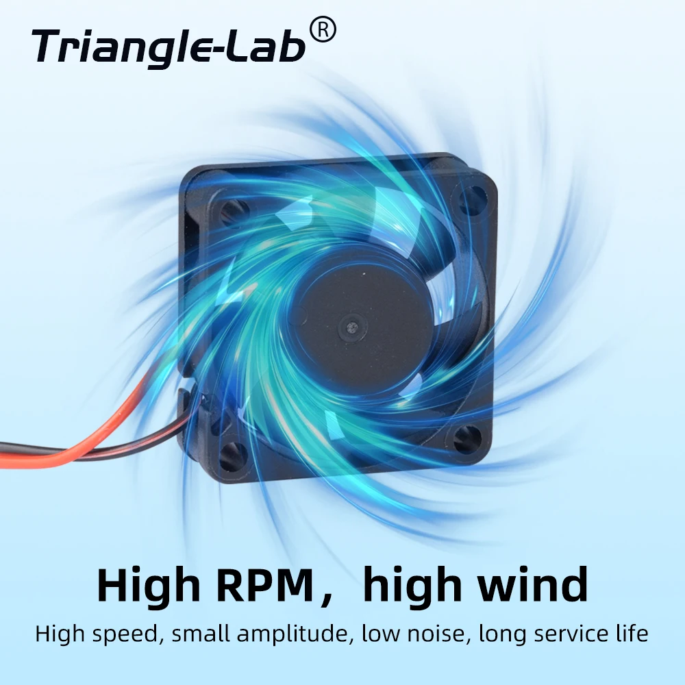 Trianglelab 12 В/24 В 2510 вентилятор 3010 вентилятор 4010 вентилятор 4020 вентилятор 5015 Высококачественный вентилятор охлаждения с шарикоподшипником для 3D-принтера