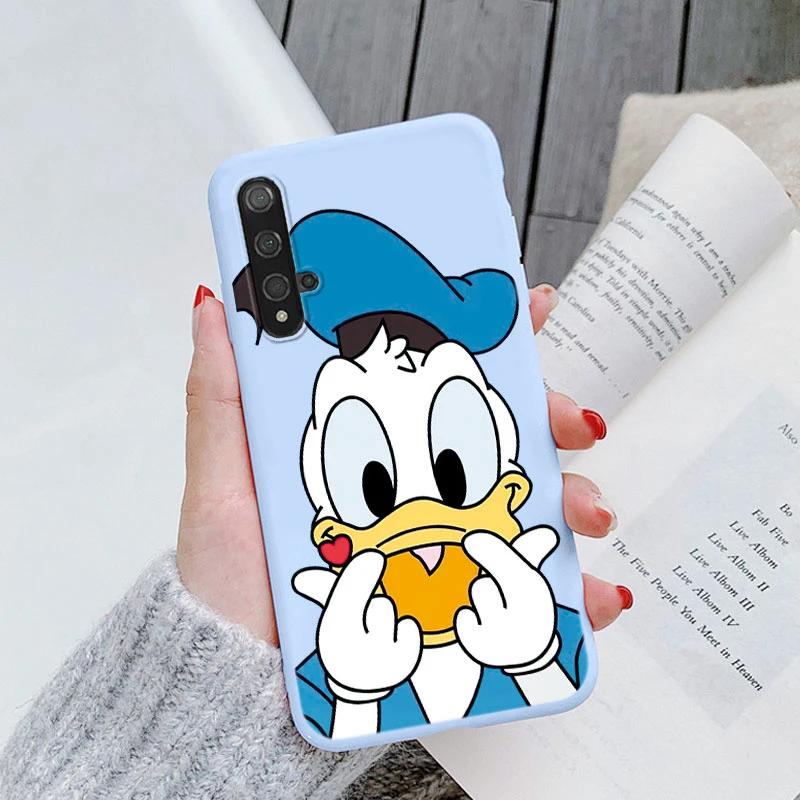 Coque en TPU souple Minnie et Mickey Mouse pour Huawei Nova 5 T, jolie housse de téléphone avec dessin animé, cadeaux pour filles