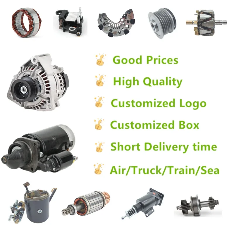 Auto Starter Motor Alternator Armature Gear Bendix Regulator Rectifier Bridge
