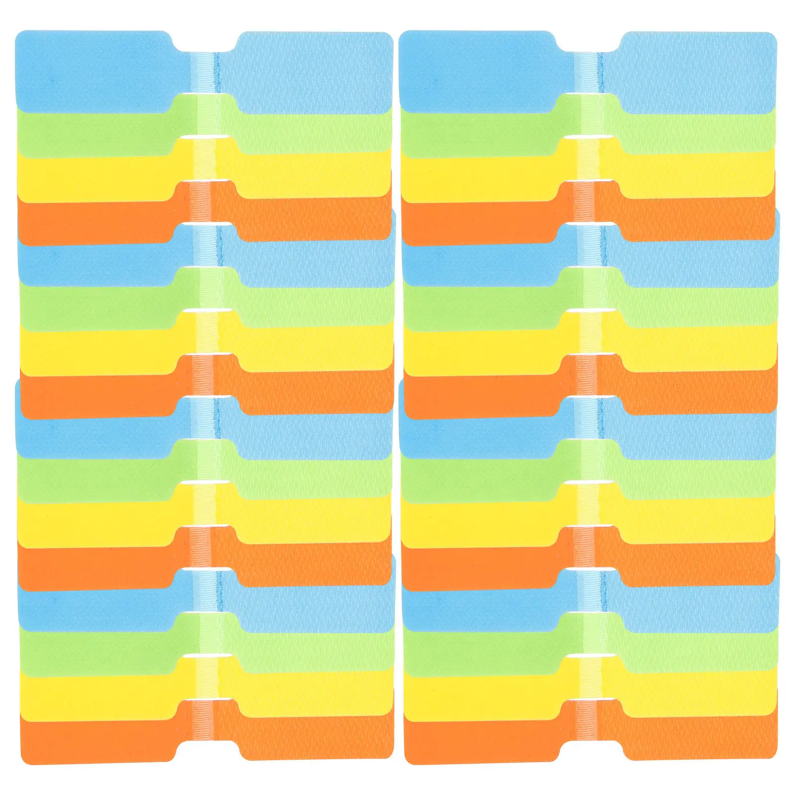 

50Pcs Cable Tags Writable Nylon Cord Labels Hook Loop Reusable Wire Markers for Network Charging Audio Ethernet Power Cords