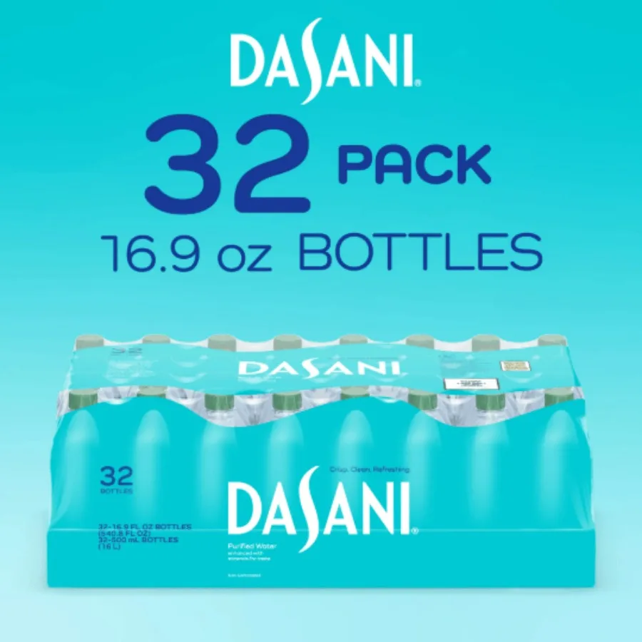

Dasani Purified Water Bottles 16.9 fl oz 32 Pack