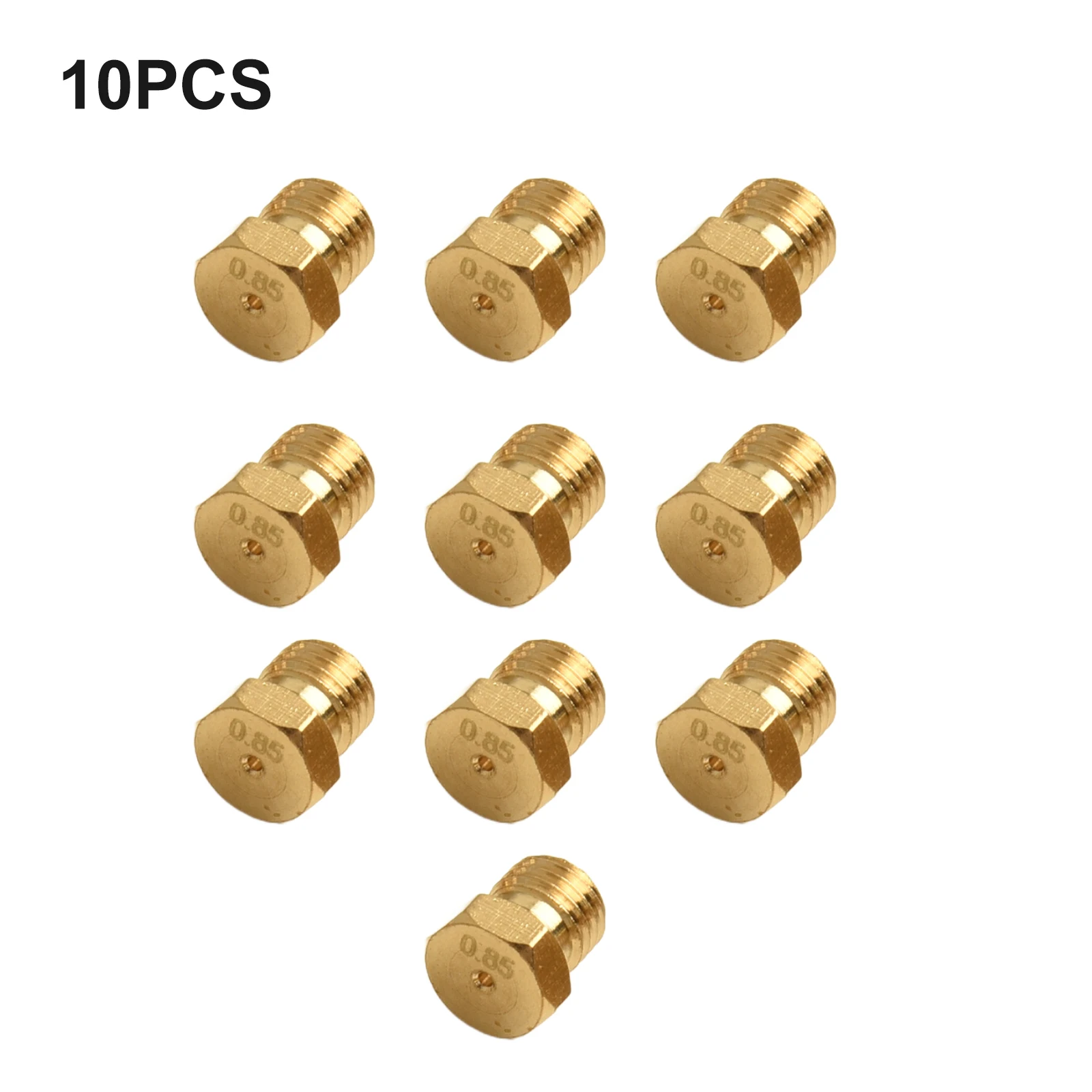 M6 Threaded Thermal Propane Injectors Complete Package of Ten Brass Components Designed for Longevity and Reliability