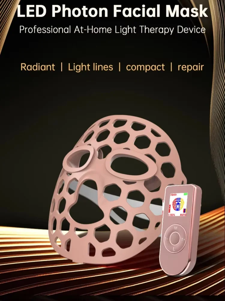 

Маска для омоложения кожи с жидким силиконом и полым LED-фотонным модулем, большой световой массив, косметический аппарат