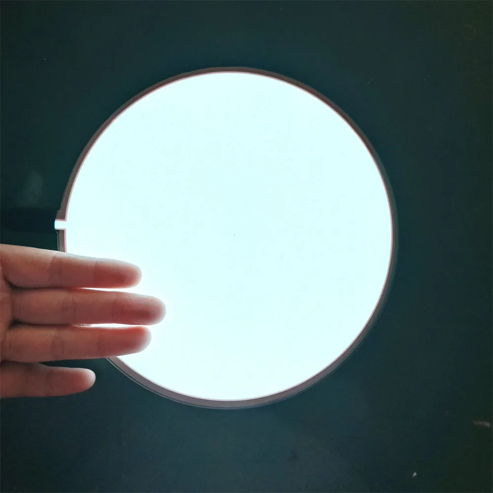 High Brightness 11cm 13cm and 22cm Circle White EL Panel EL Backlight EL Sheet EL Light Paper With DC12V Inverter