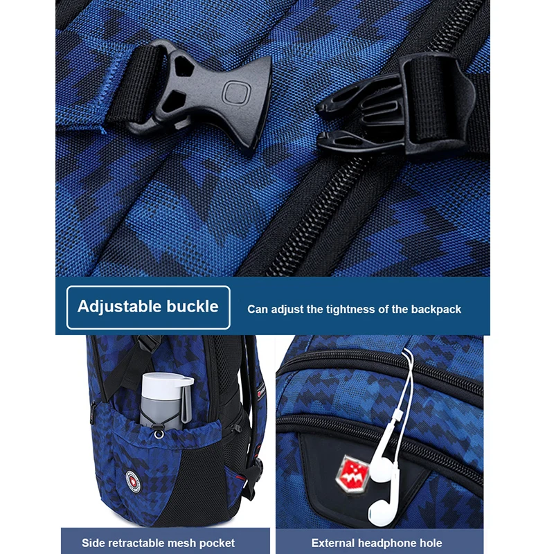 مقاوم للماء 17.3 بوصة محمول على ظهره للرجال العمل حقيبة السفر الكبيرة للطائرة موضة بنين حقيبة مدرسية رجل Mochila جديد #6