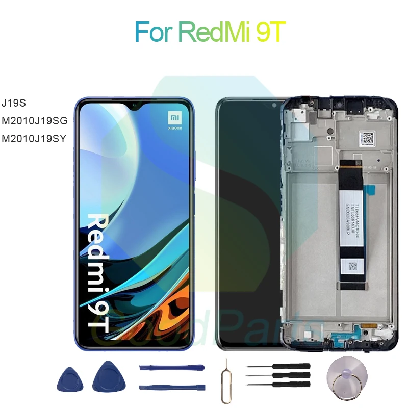 

For RedMi 9T Screen Display Replacement 2340*1080 J19S, M2010J19SG, M2010J19SY For RedMi 9T LCD Touch Digitizer